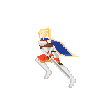 免费的像素中世纪女骑士动画角色素材