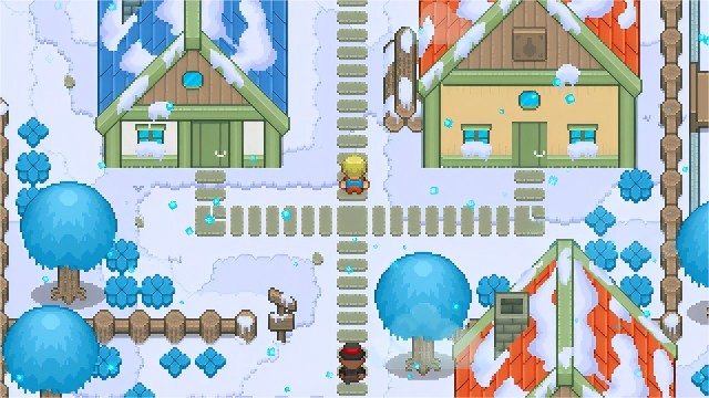 16*16的季节性像素农场游戏村庄资产素材