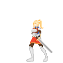 免费的像素中世纪女骑士动画角色素材