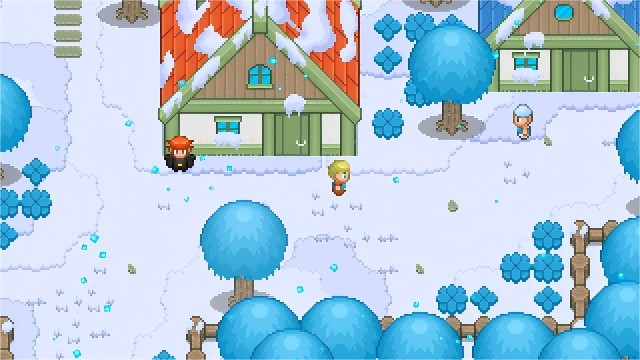 16*16的季节性像素农场游戏村庄资产素材