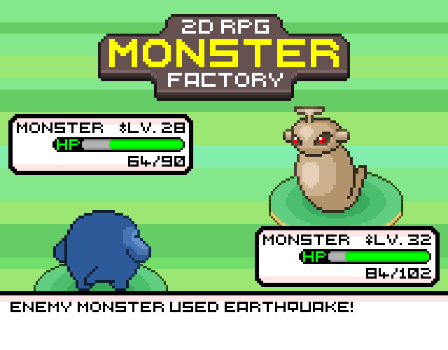 8个64*64的复古怪物工厂静态像素回合制游戏怪物资产素材第七部分