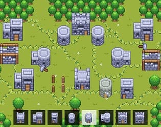 自上而下的像素塔防游戏