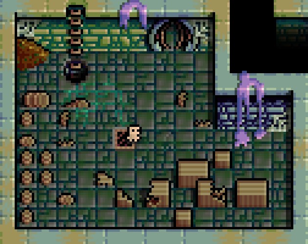 恶心的8*8迷你奇幻像素下水道瓷砖素材