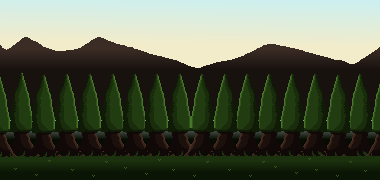 3个免费的静态像素山脉背景图片素材