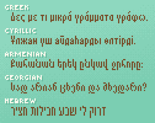 又高又细的尖顶Spire Deco像素装饰字体
