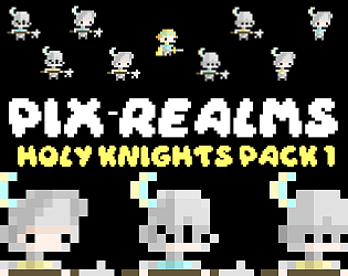 9个免费的静态像素圣骑士角色素材