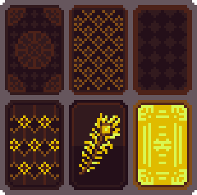 一组精美主题的装饰像素艺术扑克纸牌素材