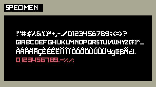 4种《合金装备：和平行者》重置像素字体素材