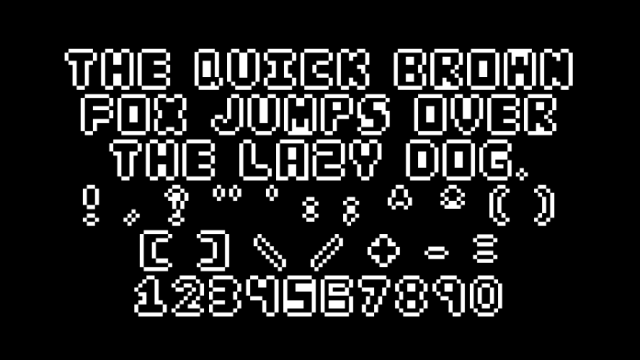 复古的8*10像素密歇根字体素材