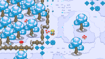 16*16的季节性像素农场游戏森林地形图块集资产素材