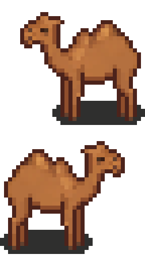 32*32的完整像素沙漠主题场景资产素材