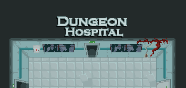 简单自上而下的像素废弃医院主题地牢素材