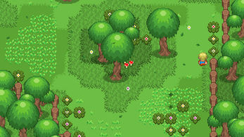 16*16的季节性像素农场游戏森林地形图块集资产素材