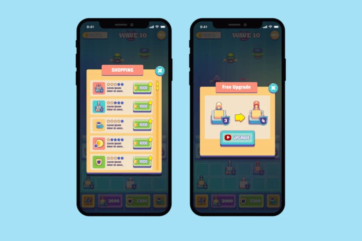 精彩刺激的矢量卡通2D射击游戏资产素材