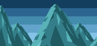 3个免费的静态像素山脉背景图片素材