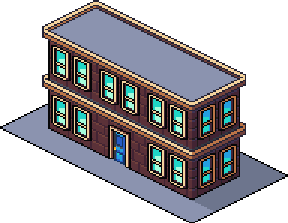 28个城市像素等距建筑资产素材