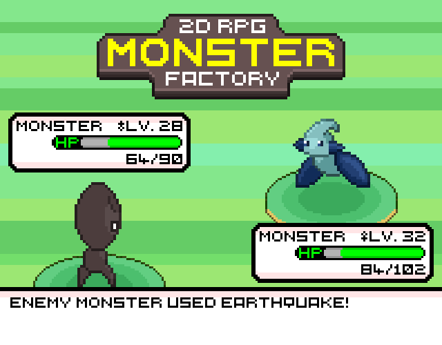 8个64*64的复古怪物工厂静态像素回合制游戏怪物资产素材第七部分