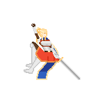 免费的像素中世纪女骑士动画角色素材