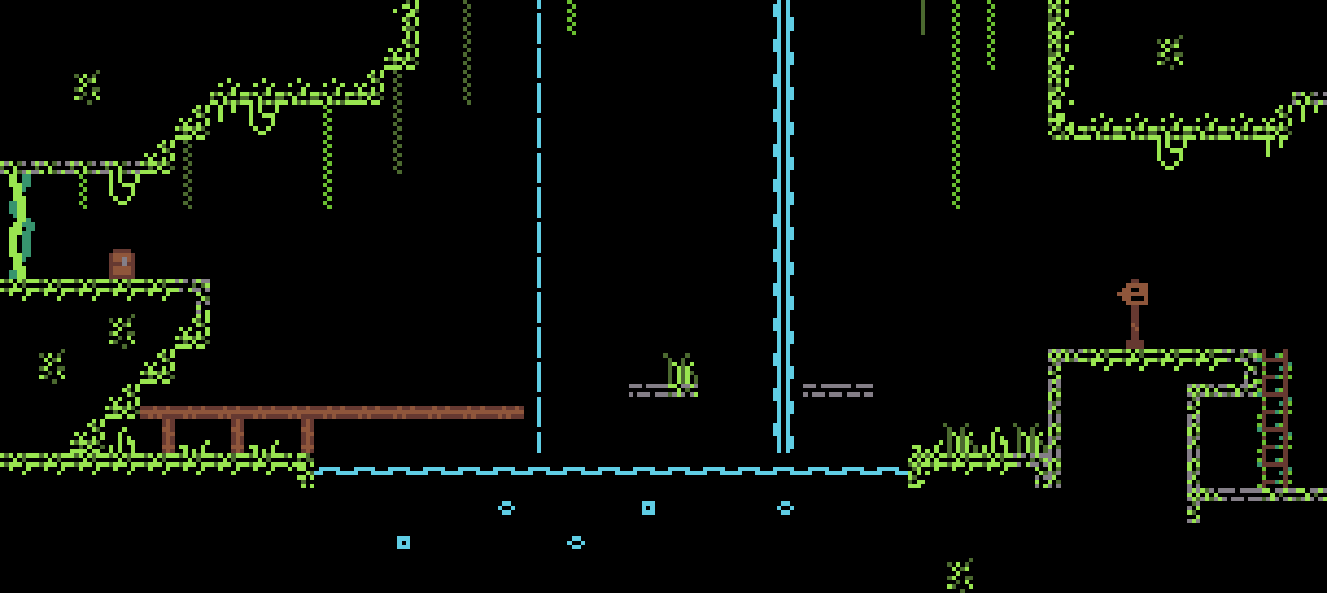 8*8的像素横向卷轴冒险平台游戏Tiny Quest资产素材