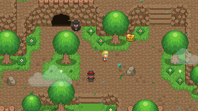 16*16的季节性像素农场游戏山脉图块集资产素材