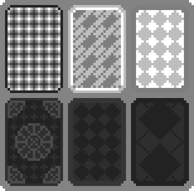 一组经典的标准像素艺术扑克纸牌素材