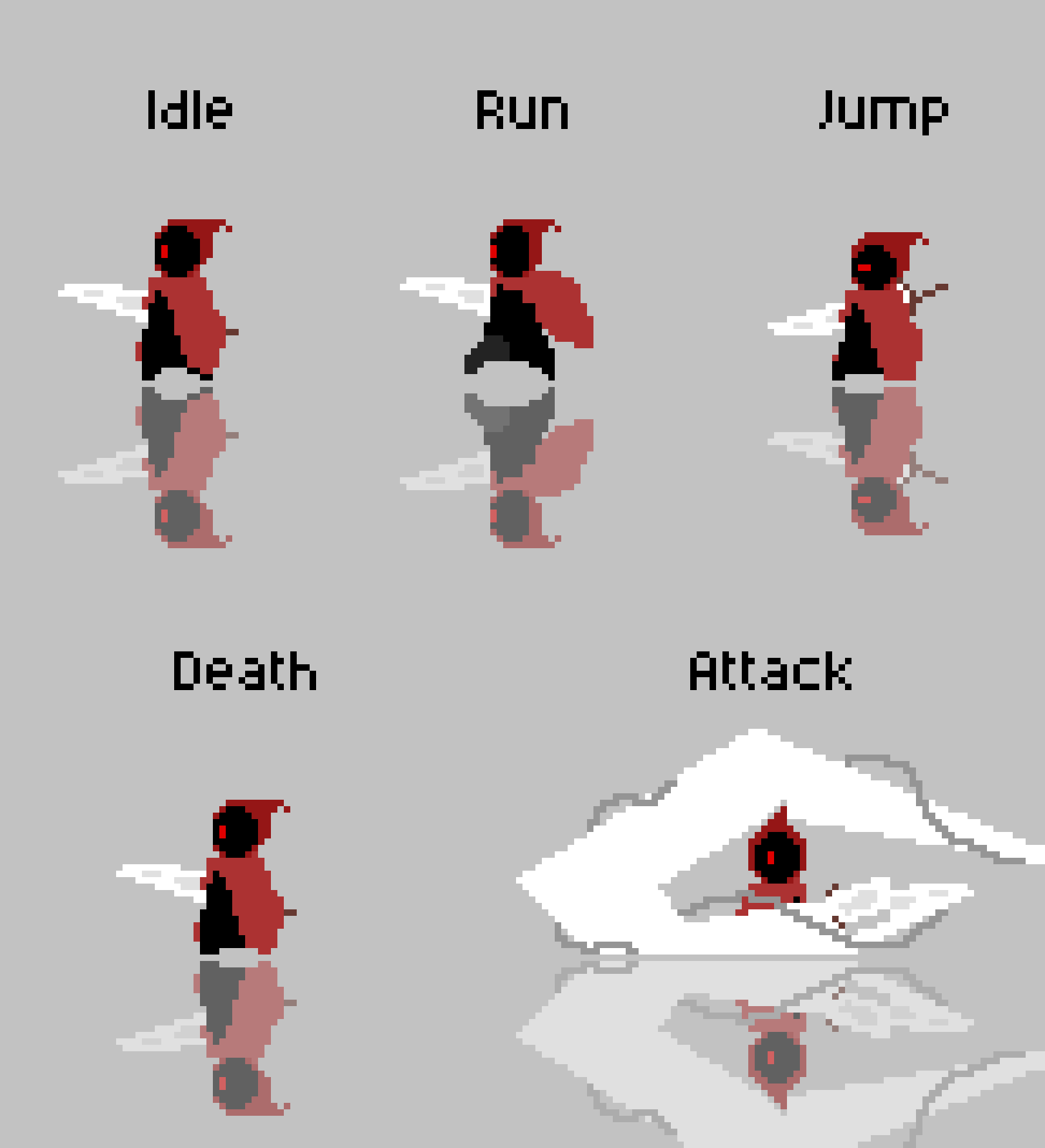 简单的免费像素游戏Aethorus角色动画素材