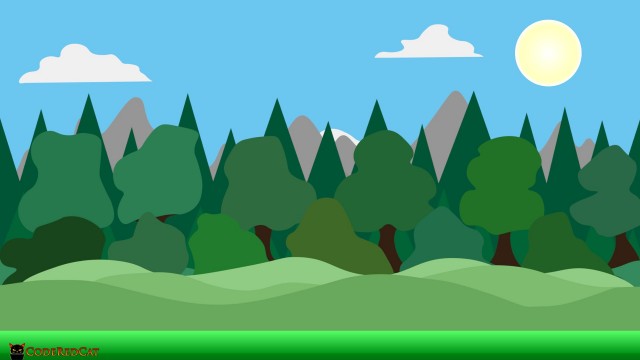 一组免费的4K矢量2D视差效果风景背景图片素材