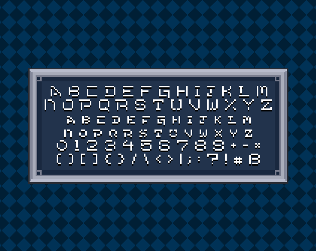 3种复古的怀旧像素艺术游戏字体素材5