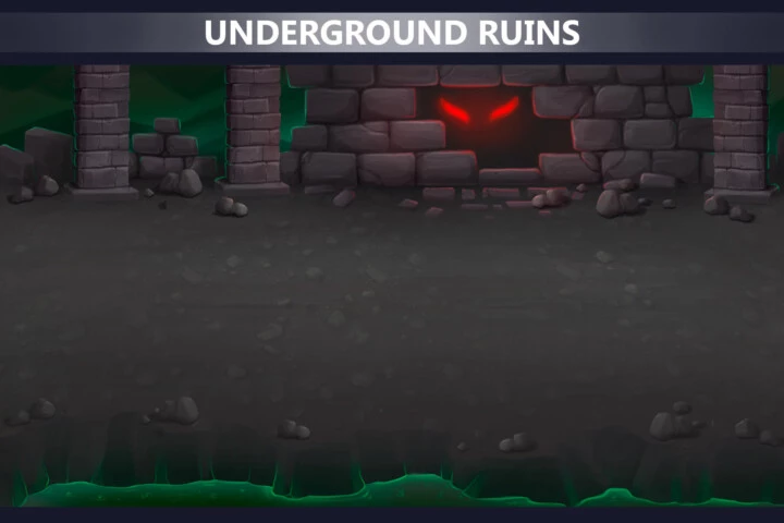 4个高清2D奇幻游戏战斗背景图片素材