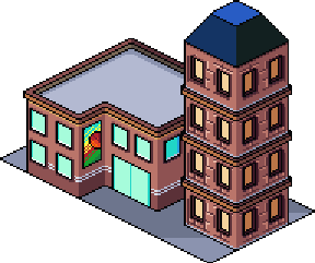 28个城市像素等距建筑资产素材