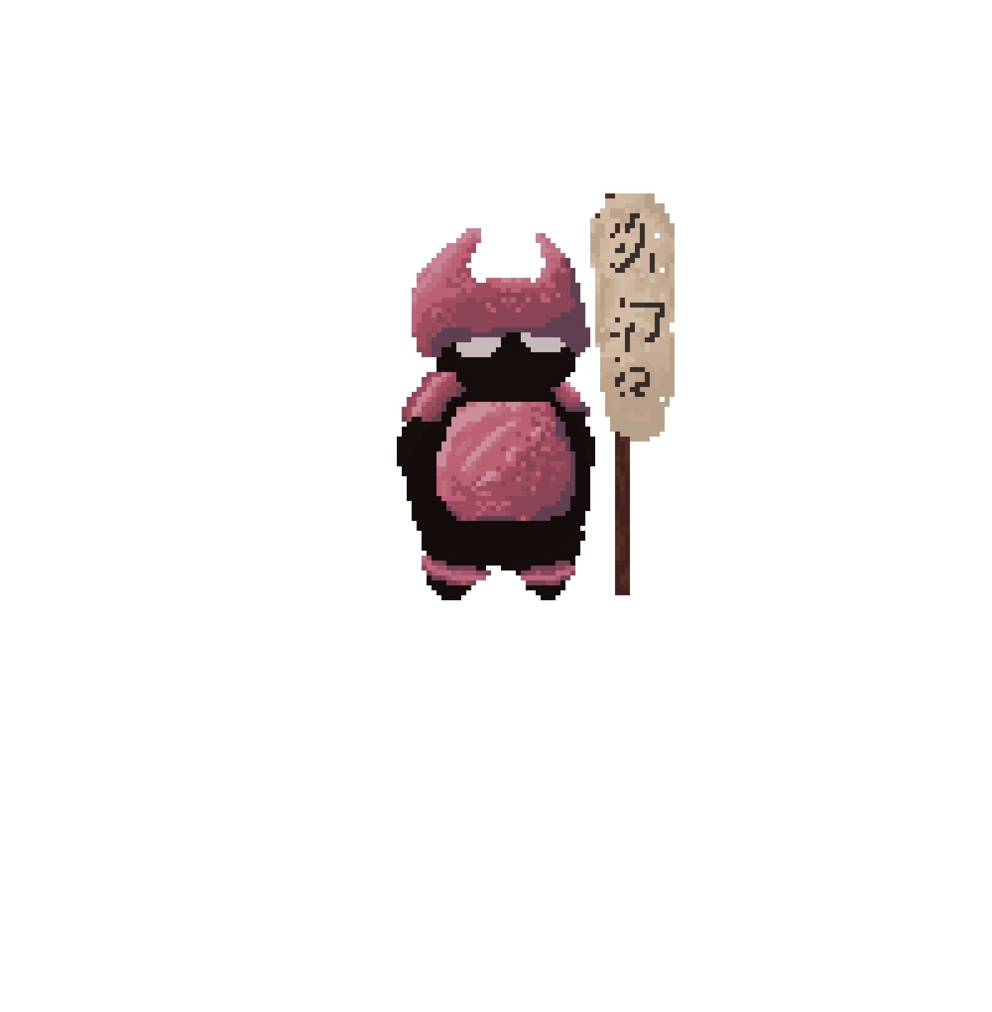 一个简单的像素旗帜守护者NPC动画素材