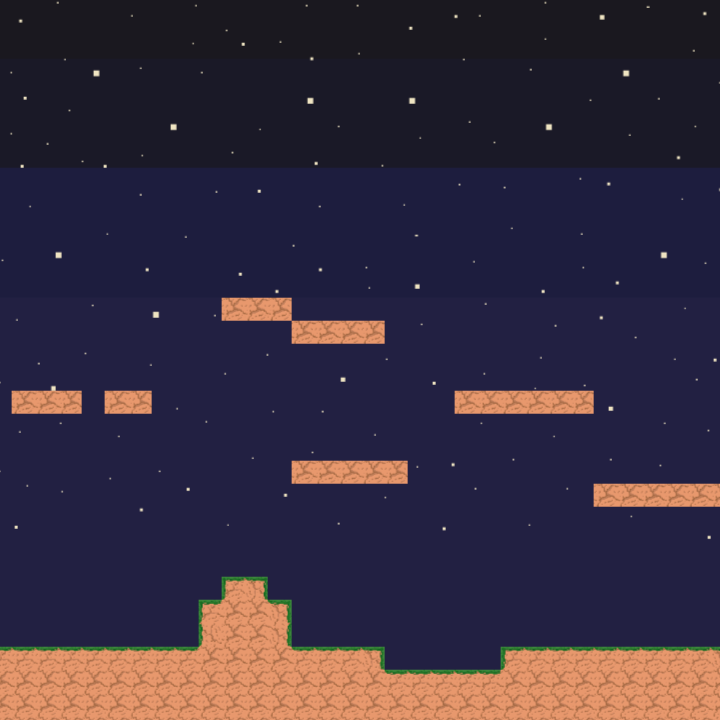 40个手工打造的无缝地形像素沙漠绿洲图块素材