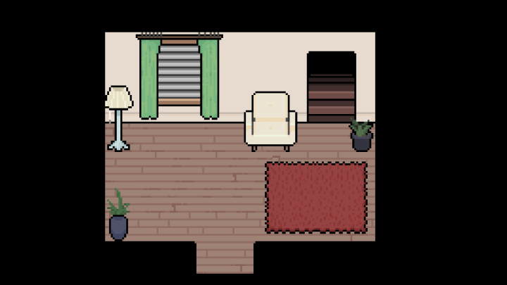 适合游戏的16*16像素现代房屋内饰瓷砖素材