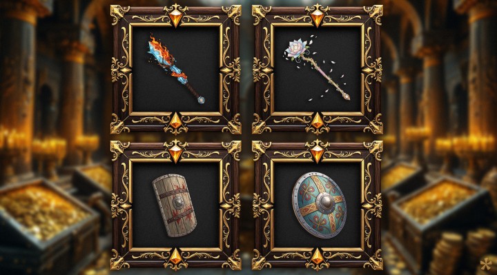 34个免费512*512的2D奇幻冒险者图标资产素材