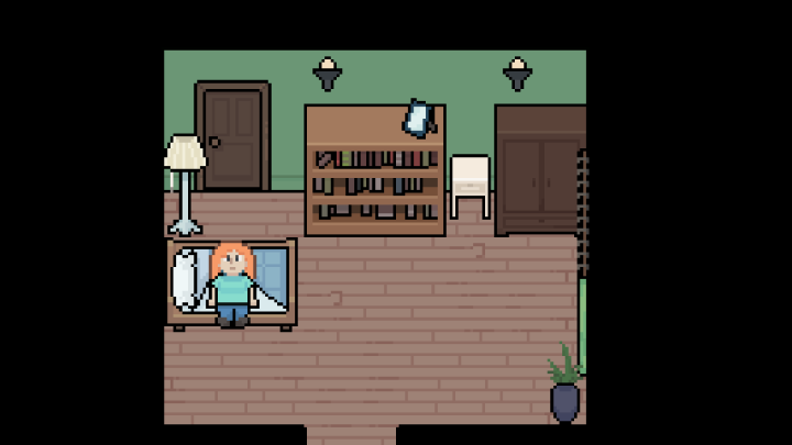 适合游戏的16*16像素现代房屋内饰瓷砖素材