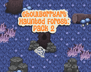 免费的像素闹鬼森林资产素材第二部分