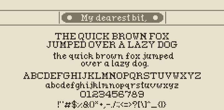 精美的像素打字机风格字体素材