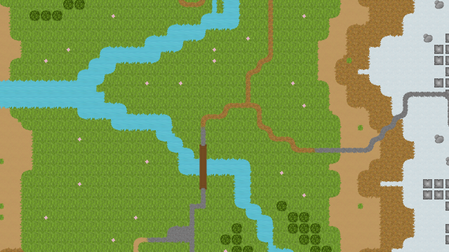 9个32*32自上而下的像素生物群系图块集素材
