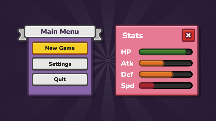 572个高品质的2D卡通GUI资产素材