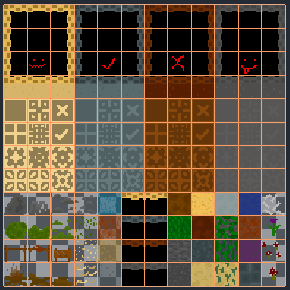 非常小型的16*16像素图块集素材