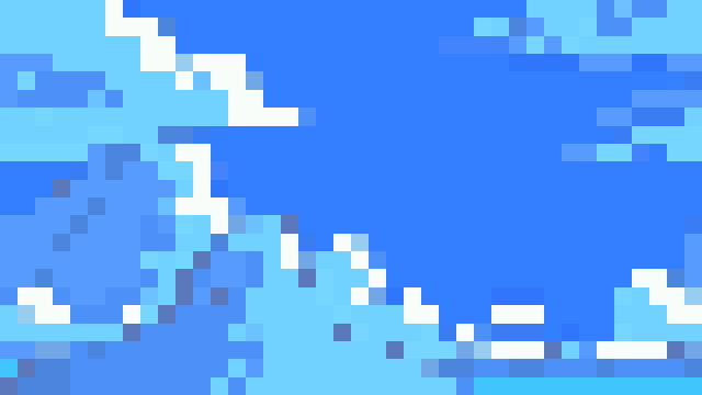 10个充满活力的复古像素天空背景图片素材