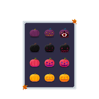 免费的2025年万圣节像素南瓜资产素材