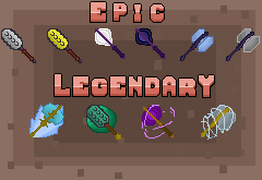 300+的传奇像素RPG/Roguelike通用武器素材