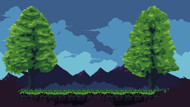 简单的像素商店店铺场景背景素材