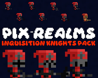 8个免费的静态像素宗教裁判所骑士角色素材