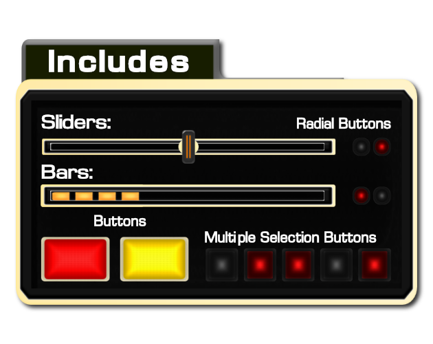 简单免费的复古80年代未来主义UI素材包