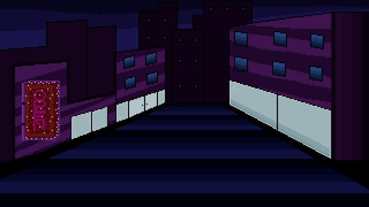 免费的静态像素赛博朋克风格背景图片素材