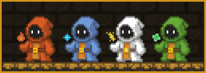 32*32的像素蒸汽朋克风格地牢资产素材