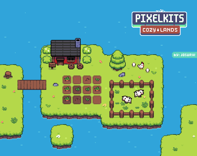 可爱且色彩丰富的16*16像素舒适之地资产素材包