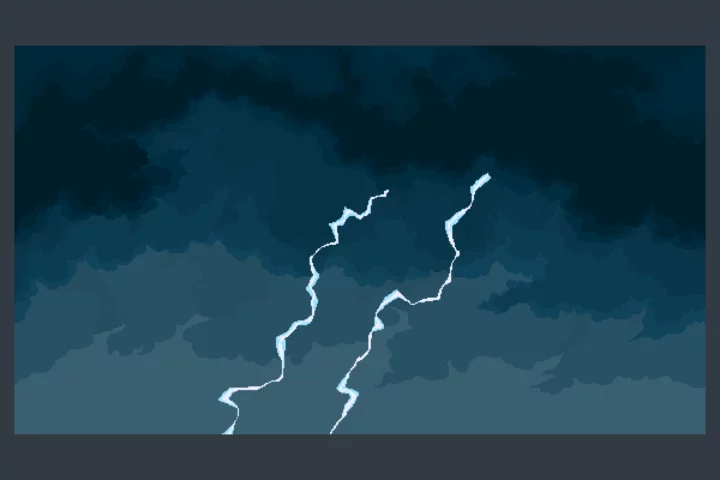 4个精美的无缝视差效果像素天空和云彩背景图片素材